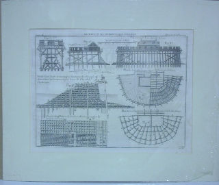 GRABADO AL COBRE-GRAVURE SUR CUIVRE: ELEVATION DU FORT VERT DE CALAIS