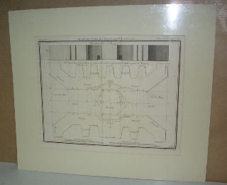 GRABADO AL COBRE-GRAVURE SUR CUIVRE: ELEVATION D'UN DES BAJOYERS.