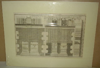 GRABADO AL COBRE-GRAVURE SUR CUIVRE: PLANS ET PROFIL DE LA GRANDE ET ANCIENNE ECLUSE DE GRAVELINE.