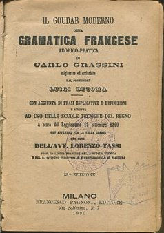 GRAMATICA FRANCESE. TEORICO-PRACTICA DI CARLO GRASSINI.