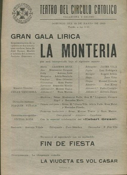 GRAN GALA LIRICA: LA MONTERIA.