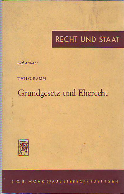 GRUNDGESETZ UND EHERECHT