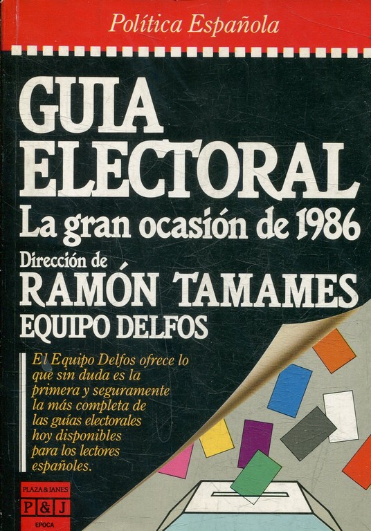 GUIA ELECTORAL LA GRAN OCASIÓN DE 1986.