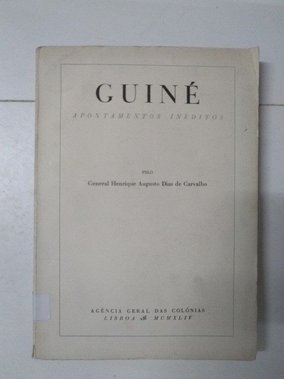 Guiné. Apontamentos inéditos