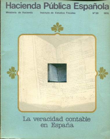 HACIENDA PUBLICA ESPAÑOLA. NUM. 39. LA VERACIDAD CONTABLE EN ESPAÑA.