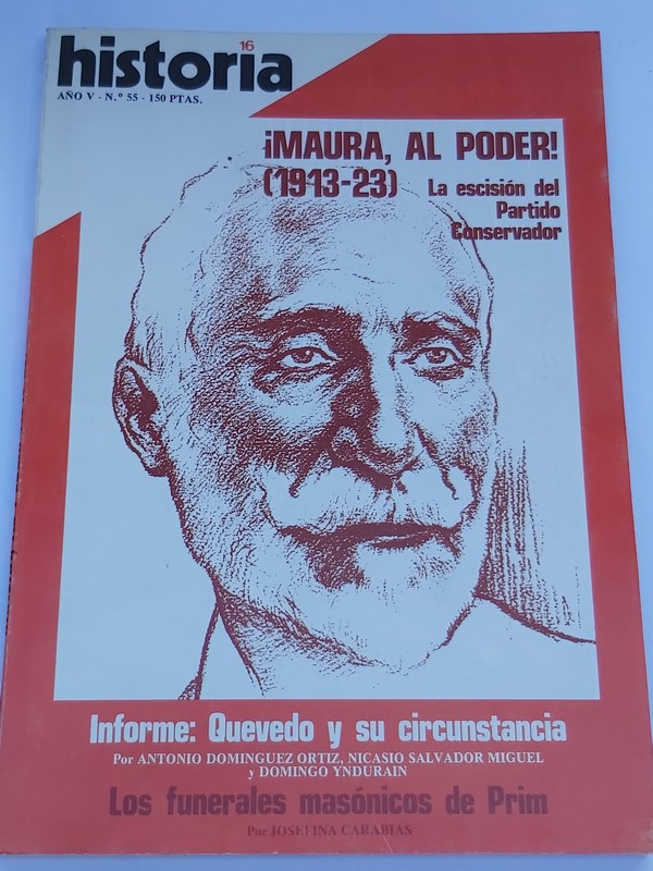 Historia 16. Maura al poder