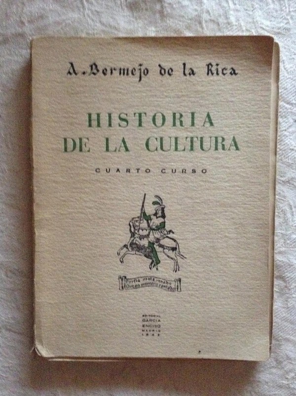 Historia de la cultura. Cuarto curso