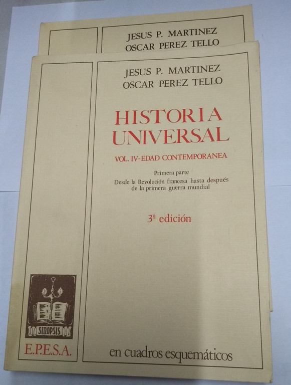 Historia Universal vol. IV – Edad Contemporánea, 2 tomos