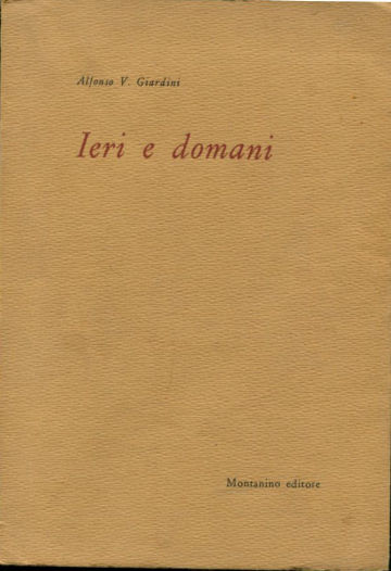 IERI E DOMANI (IL CAMMINO DELL'UOMO.