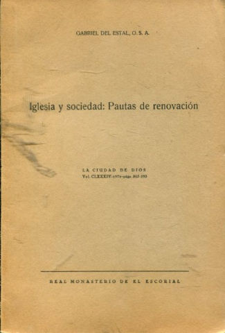 IGLESIA Y SOCIEDAD: PAUTAS DE RENOVACION.