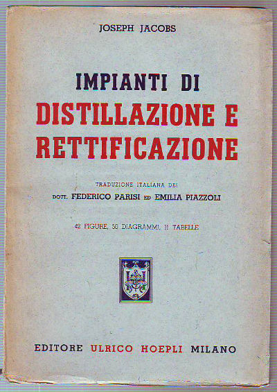 IMPIANTI DI DISTILLAZIONE E RETTIFICAZIONE.