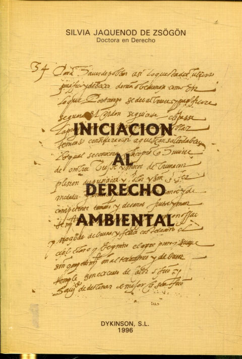 INICIACION AL DERECHO AMBIENTAL.