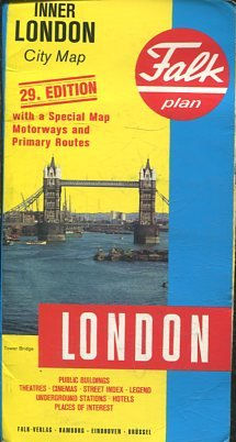 INNER LONDON. CITY MAP. FALK PLAN.