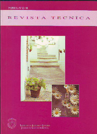 INSTITUTO DE AUDITORES-CENSORES JURADOS DE CUENTAS DE ESPAÑA. REVISTA TECNICA. 3ª EPOCA, Nº 12. 98