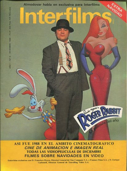 INTERFILMS AÑO I, Nº 5-DICIEMBRE 1988. ALMODOVAR HABLA EN EXCLUSIVA PARA INTERFILMS.