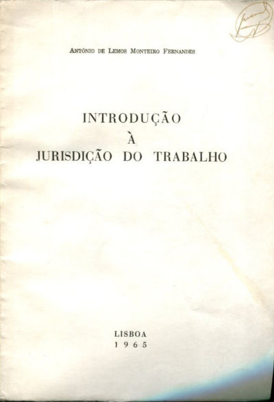 INTRODUÇAO À JURISDIÇAO DO TRABALHO.