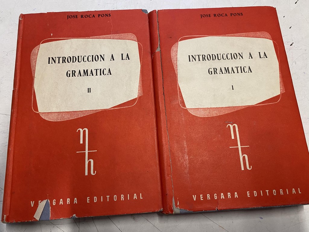 INTRODUCCION A LA GRAMATICA (2 VOLUMENES).