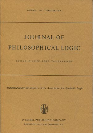 JOURNAL OF PHILOSOPHICAL LOGIC. VOLUME 5, No. 1, FEBRUARY 1976.