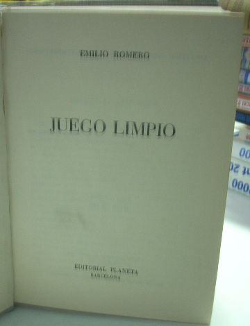 JUEGO LIMPIO.