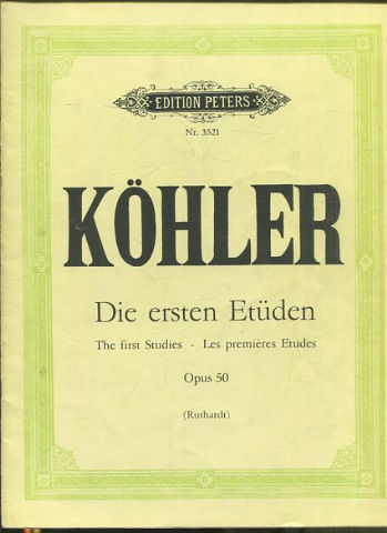 KOHLER. DIE ERSTEN ETUDEN Nº 3521.