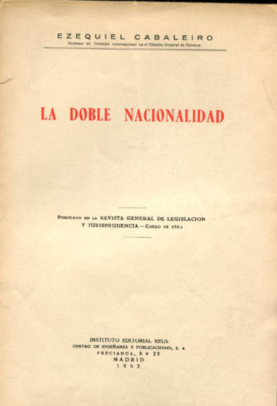 LA DOBLE NACIONALIDAD.