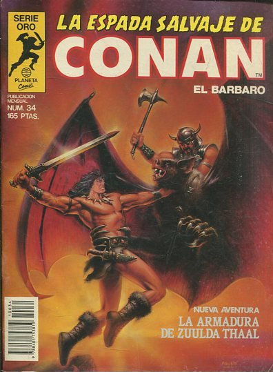 LA ESPADA SALVAJE DE CONAN EL BARBARO. SERIE ORO. NUMERO 34. SEGUNDA EDICION. COMICS FORUM.