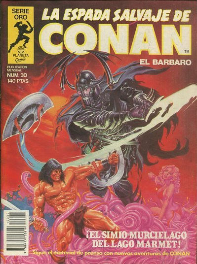 LA ESPADA SALVAJE DE CONAN EL BARBARO. SERIE ORO. NUMERO 30. SEGUNDA EDICION. COMICS FORUM.