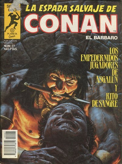 LA ESPADA SALVAJE DE CONAN EL BARBARO. SERIE ORO. NUMERO 27. SEGUNDA EDICION. COMICS FORUM.