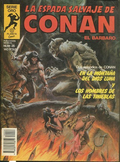 LA ESPADA SALVAJE DE CONAN EL BARBARO. SERIE ORO. NUMERO 26. SEGUNDA EDICION. COMICS FORUM.