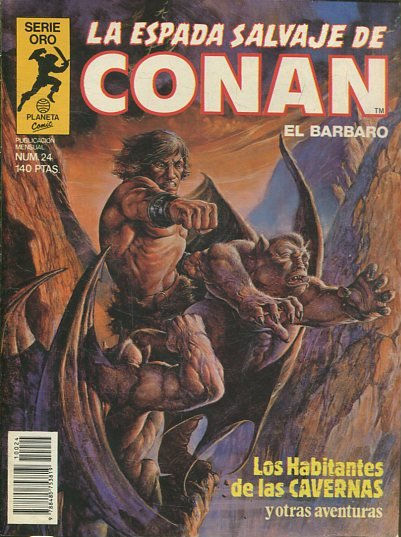 LA ESPADA SALVAJE DE CONAN EL BARBARO. SERIE ORO. NUMERO 24. SEGUNDA EDICION. COMICS FORUM.