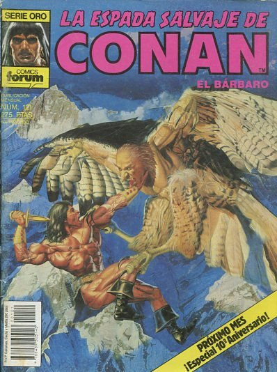 LA ESPADA SALVAJE DE CONAN EL BARBARO. SERIE ORO. NUMERO 121. SEGUNDA EDICION. COMICS FORUM.