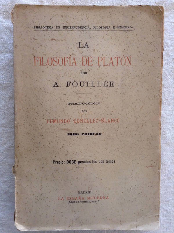 La filosofía de Platón. Tomo I