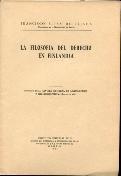 LA FILOSOFIA DEL DERECHO EN FINLANDIA.