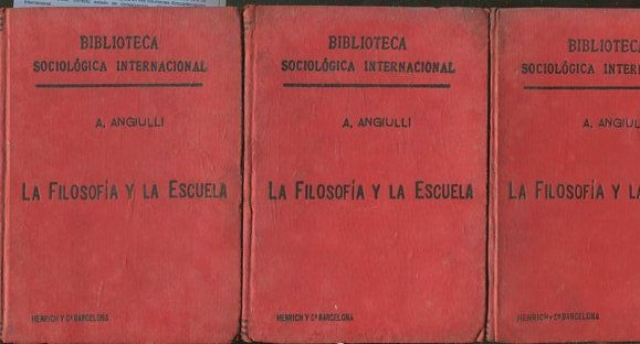 LA FILOSOFIA Y LA ESCUELA,