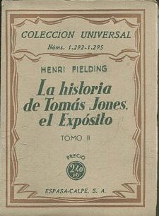 LA HISTORIA DE TOMAS JONES, EL EXPOSITO TOMO II.