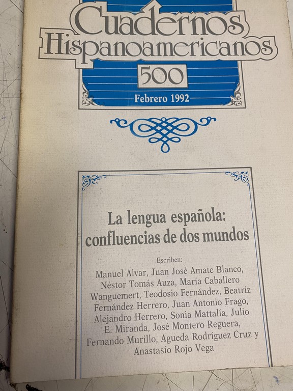 LA LENGUA ESPAÑOLA: CONFLUENCIA DE DOS MUNDOS.