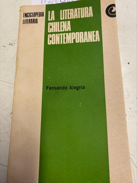 LA LITERATURA CHILENA CONTEMPORANEA.