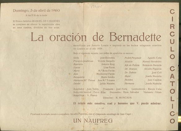 LA ORACION DE BERNADETTE.