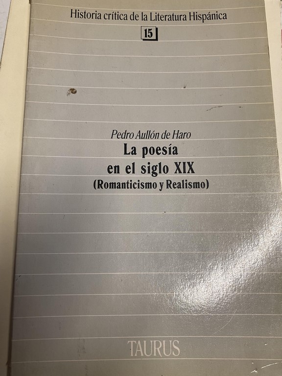 LA POESIA EN EL SIGLO XIX