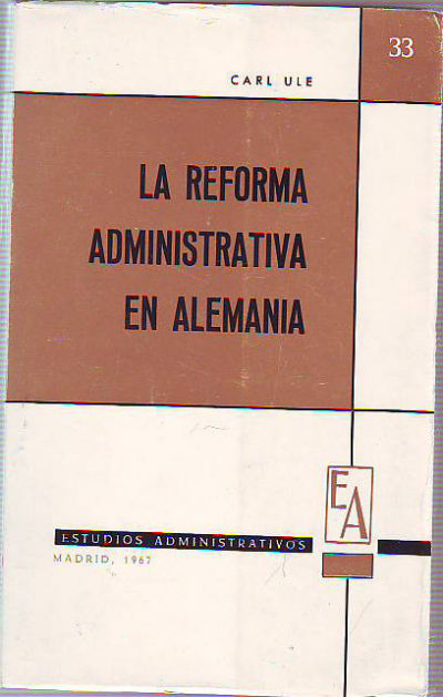 LA REFORMA ADMINISTRATIVA EN ALEMANIA.