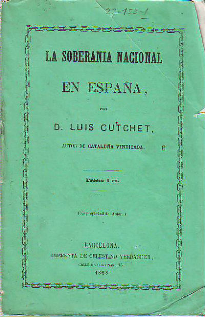 LA SOBERANIA NACIONAL EN ESPAÑA.