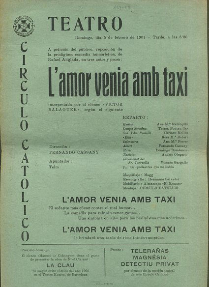 L'AMOR A VENIR AMB TAXI.