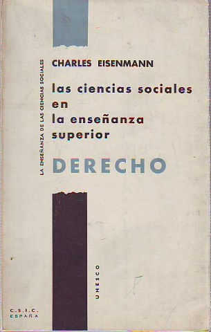 LAS CIENCIAS SOCIALES EN LA ENSEÑANZA SUPERIOR: DERECHO.