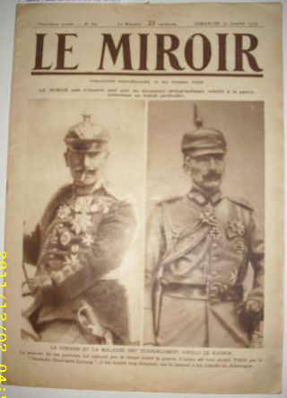 LE MIROIR. PUBLICATION HEBDOMADAIRE. CINQUIEME ANNEE,  Nº 62. DIMANCHE 31 JANVIER 1915.