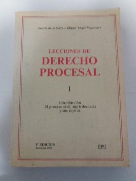 Lecciones de Derecho Procesal. I