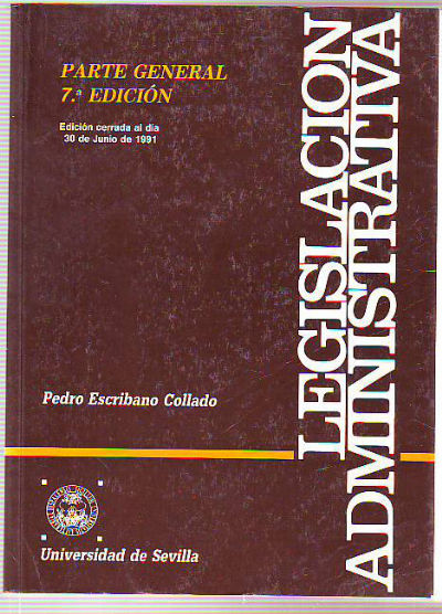 LEGISLACIÓN ADMINISTRATIVA.