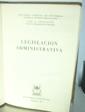 LEGISLACION ADMINISTRATIVA.