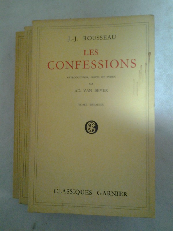 Les confessions. 3 tomos