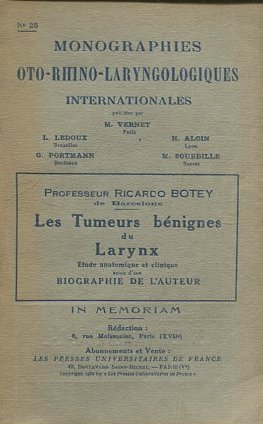 LES TUMEURS BENIGNES DU LARYNX.