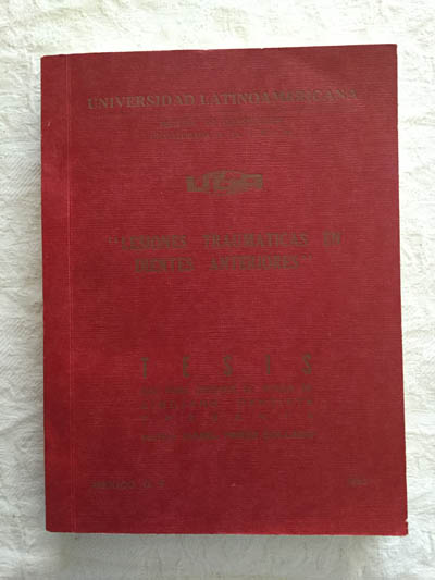 Lesiones traumáticas en dientes anteriores